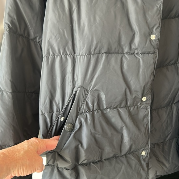 Vintage Armani Jeans by Giorgio Armani Puffer Jacket Collared Black Men's Sz 40 - Picture 4 of 17